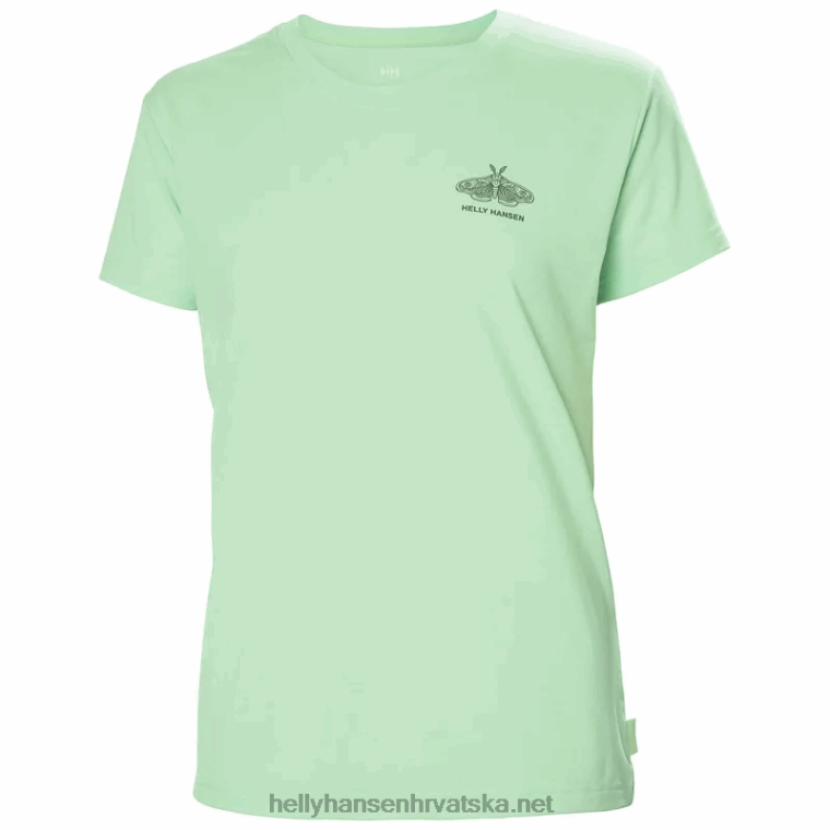 J0HV1958 ženska skog reciklirana grafička majica žene Helly-Hansen terakota