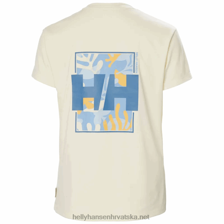 J0HV1960 ženska skog reciklirana grafička majica žene Helly-Hansen ocean melan