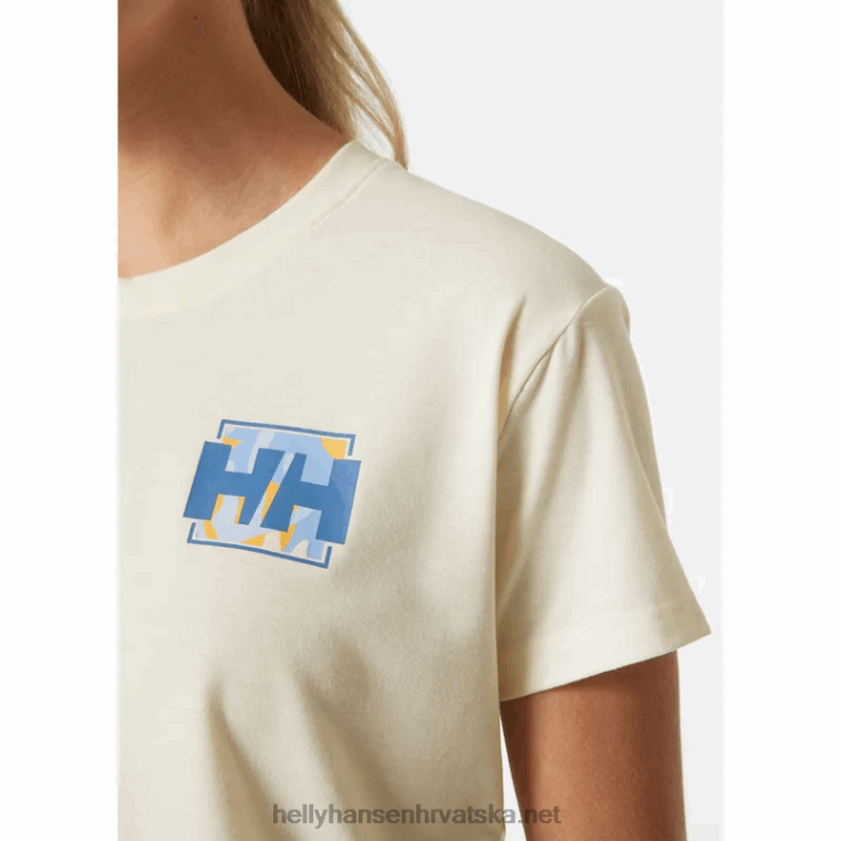 J0HV1960 ženska skog reciklirana grafička majica žene Helly-Hansen ocean melan