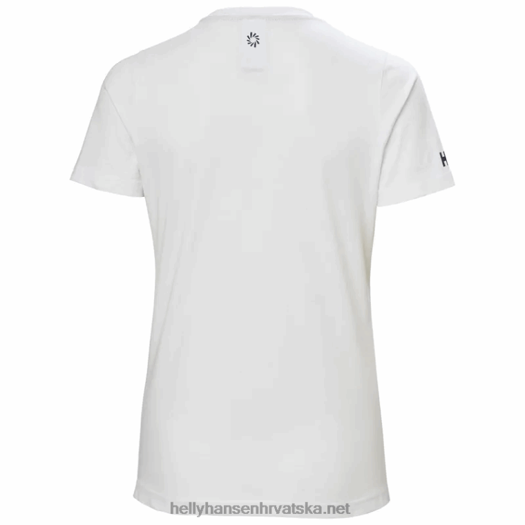 J0HV1981 ženska ocean race majica kratkih rukava žene Helly-Hansen mornarska pruga