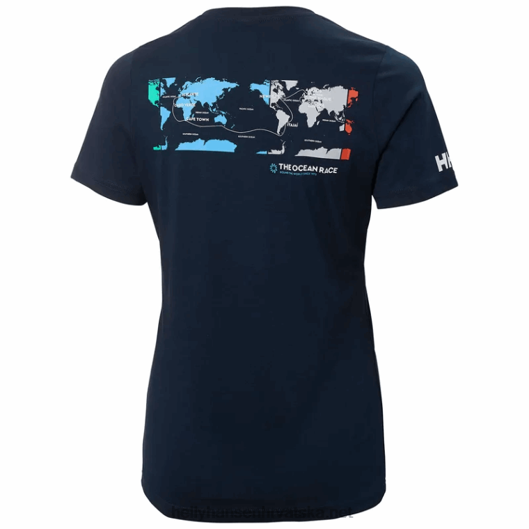 J0HV1982 ženska ocean race majica kratkih rukava žene Helly-Hansen bijela iii