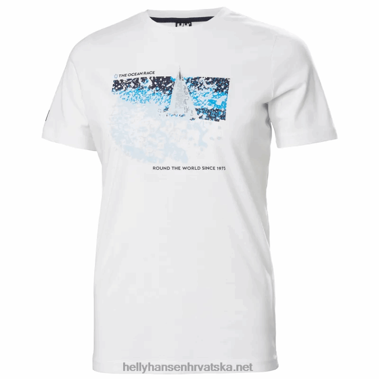 J0HV1984 ženska ocean race majica kratkih rukava žene Helly-Hansen mornarica v