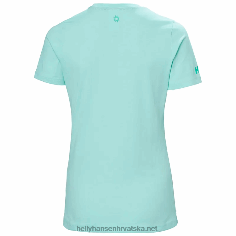 J0HV1986 ženska ocean race majica kratkih rukava žene Helly-Hansen papaja punc