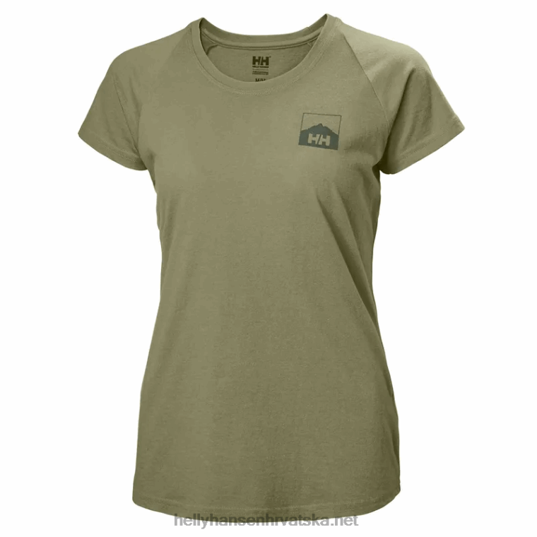 J0HV1995 ženska majica kratkih rukava Nord graphic drop žene Helly-Hansen bijela