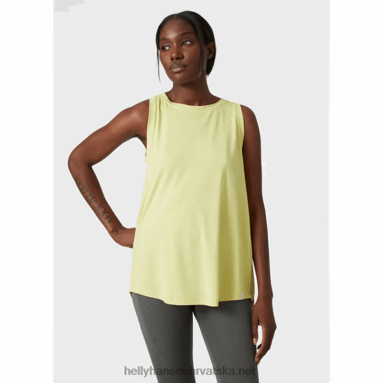 J0HV1998 ženska majica bez rukava s podijeljenim leđima u tehnologiji žene Helly-Hansen terakota