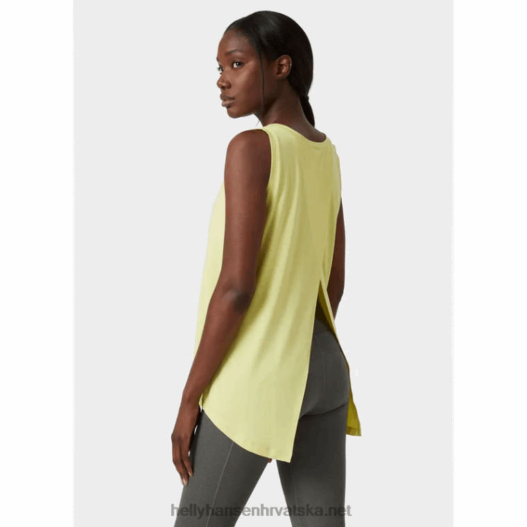 J0HV1998 ženska majica bez rukava s podijeljenim leđima u tehnologiji žene Helly-Hansen terakota