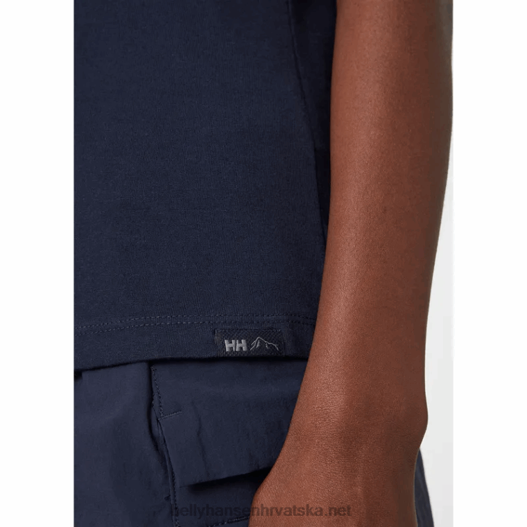 J0HV2209 w f2f majica od organskog pamuka 2.0 žene Helly-Hansen ružičasti kvarc