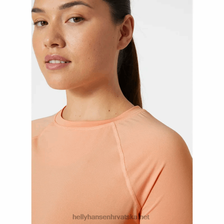 J0HV2702 ženska tech trail majica žene Helly-Hansen bijelo crno