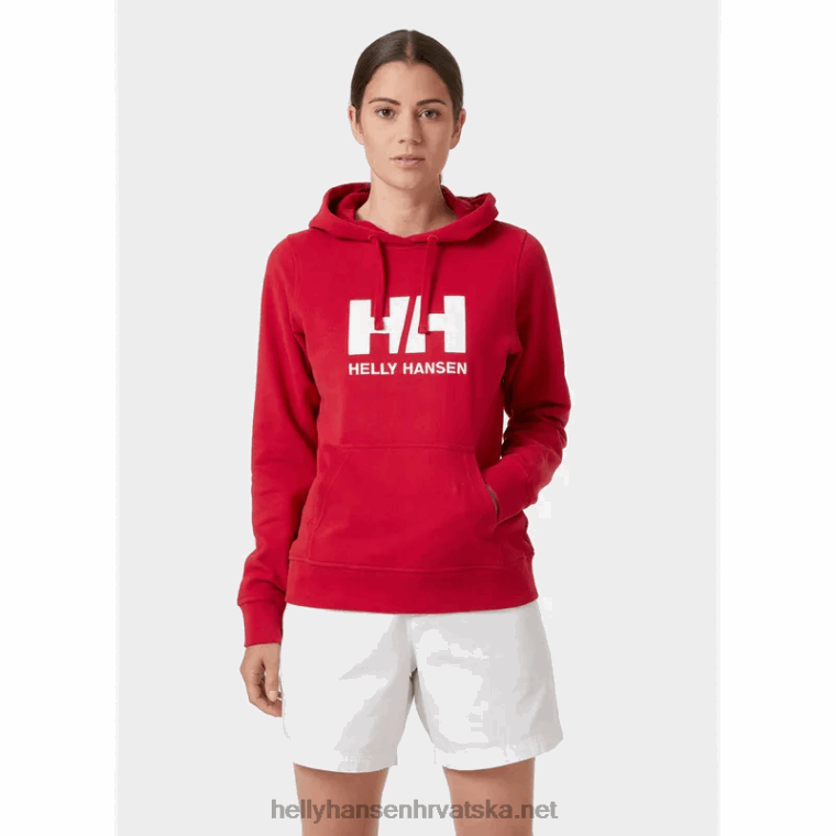 J0HV1894 ženska majica s kapuljačom hh logo žene Helly-Hansen bijela