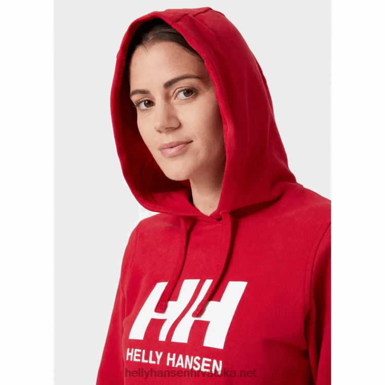 J0HV1894 ženska majica s kapuljačom hh logo žene Helly-Hansen bijela