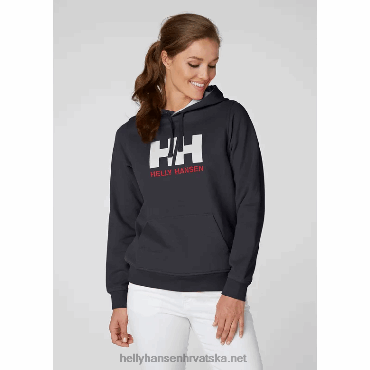 J0HV1896 ženska majica s kapuljačom hh logo žene Helly-Hansen nimbus clou