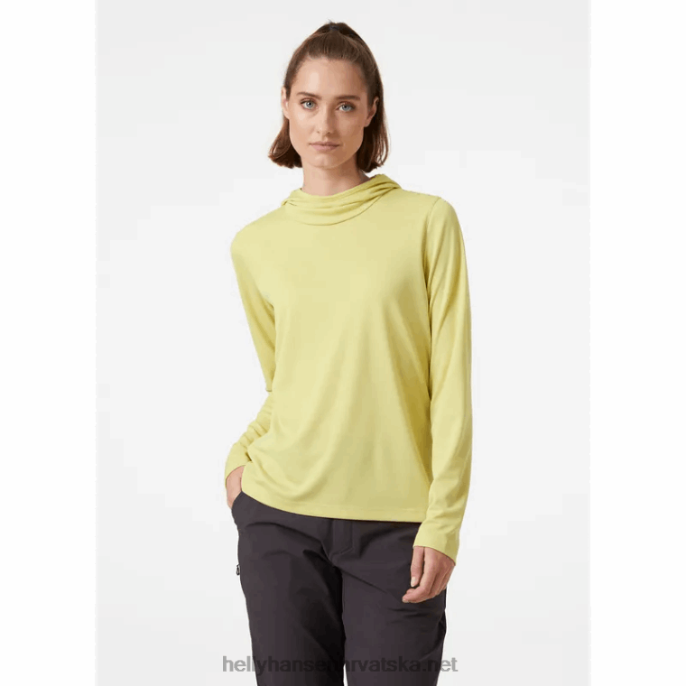 J0HV1903 ženska majica s kapuljačom od verglasa žene Helly-Hansen terakota