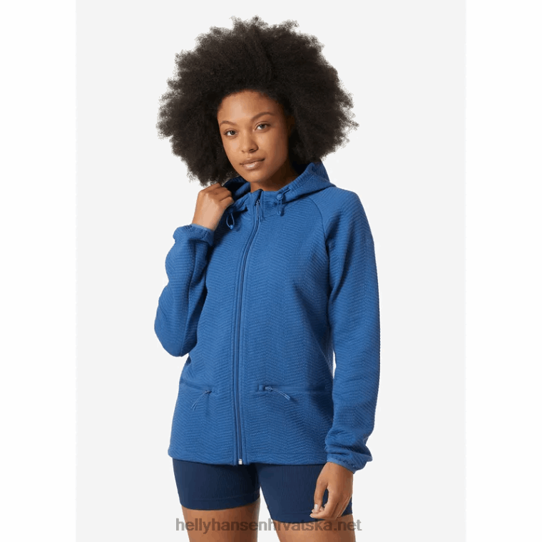 J0HV1911 ženska atraktivna majica s patentnim zatvaračem žene Helly-Hansen mornarska pruga