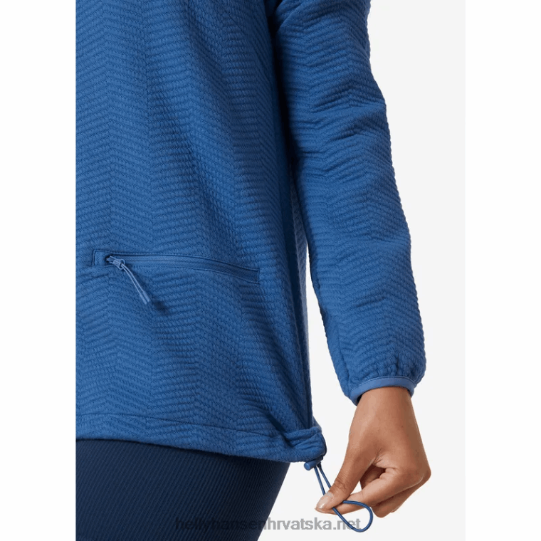 J0HV1911 ženska atraktivna majica s patentnim zatvaračem žene Helly-Hansen mornarska pruga