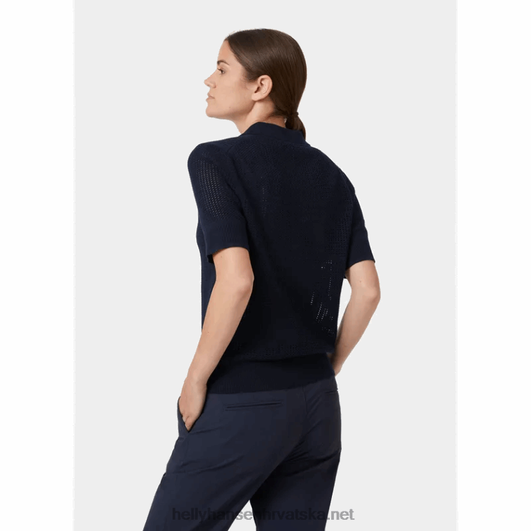 J0HV2009 ženski thalia pleteni polo žene Helly-Hansen prljavobijel