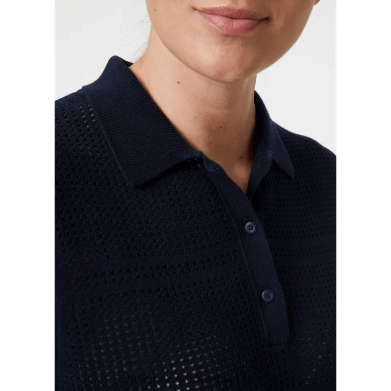 J0HV2009 ženski thalia pleteni polo žene Helly-Hansen prljavobijel