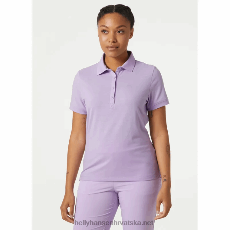 J0HV2016 ženska sirena brzo sušeći polo žene Helly-Hansen terakota