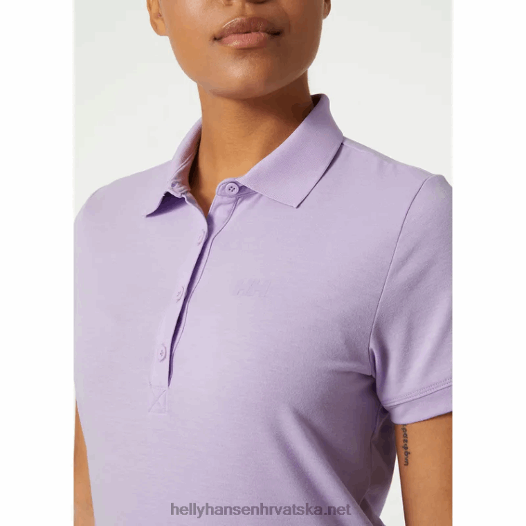 J0HV2016 ženska sirena brzo sušeći polo žene Helly-Hansen terakota