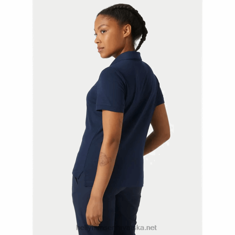 J0HV2018 ženska sirena brzo sušeći polo žene Helly-Hansen bijela