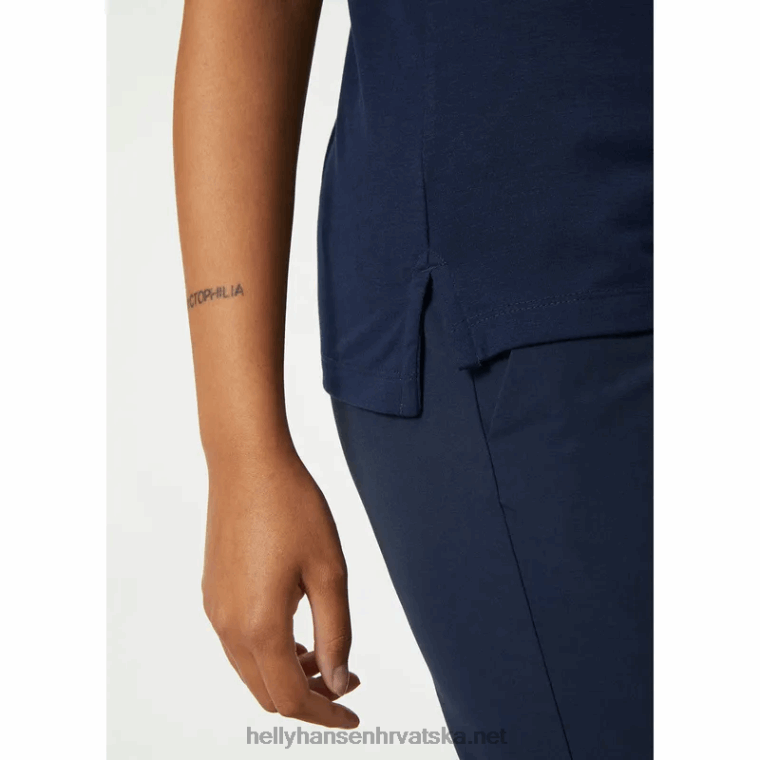 J0HV2018 ženska sirena brzo sušeći polo žene Helly-Hansen bijela