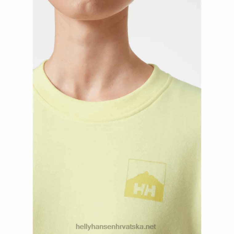 J0HV1883 ženska trenirka nord graphic žene Helly-Hansen sivi melang