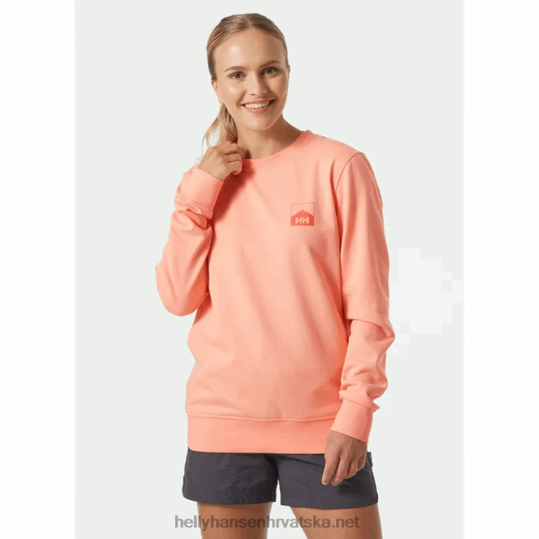 J0HV1884 ženska trenirka nord graphic žene Helly-Hansen izblijedjelo žuto