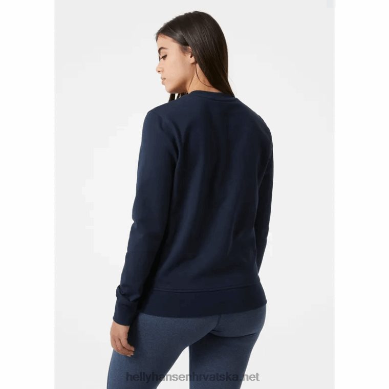 J0HV1887 ženska trenirka nord graphic žene Helly-Hansen sivi melang