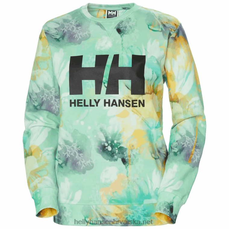 J0HV1899 ženska majica s logotipom hh crew esra žene Helly-Hansen ebanovina