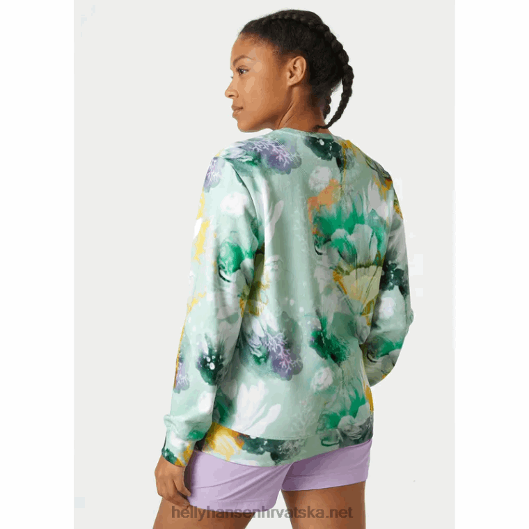 J0HV1899 ženska majica s logotipom hh crew esra žene Helly-Hansen ebanovina