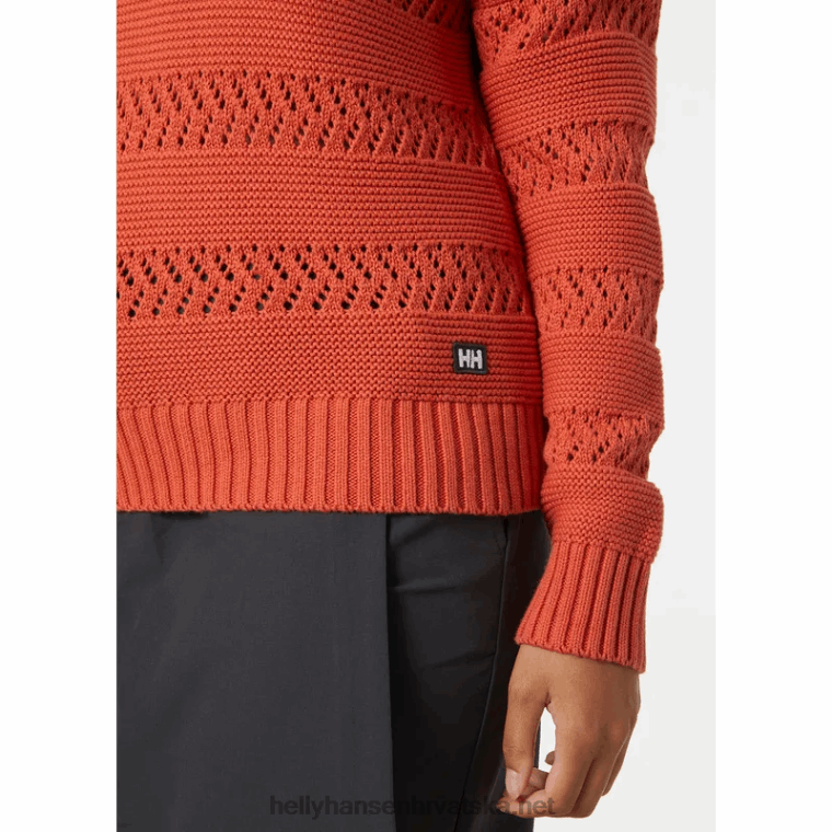 J0HV1914 ženski pier pointelle džemper žene Helly-Hansen crno