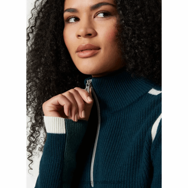 J0HV1916 ženski rubni pleteni džemper žene Helly-Hansen azurit