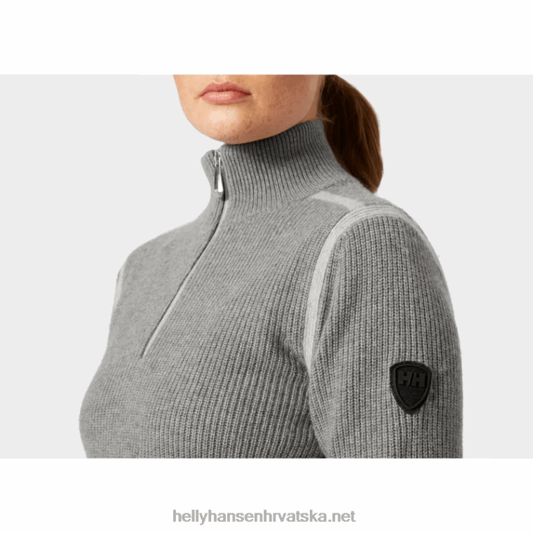 J0HV1918 ženski rubni pleteni džemper žene Helly-Hansen snijeg