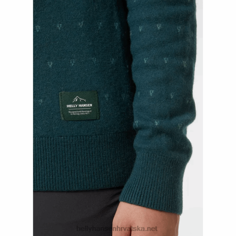 J0HV1921 ženski hytte džemper od merino vune žene Helly-Hansen mornarica
