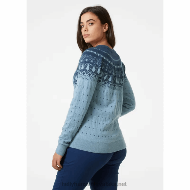 J0HV1922 ženski hytte džemper od merino vune žene Helly-Hansen najtamniji spr