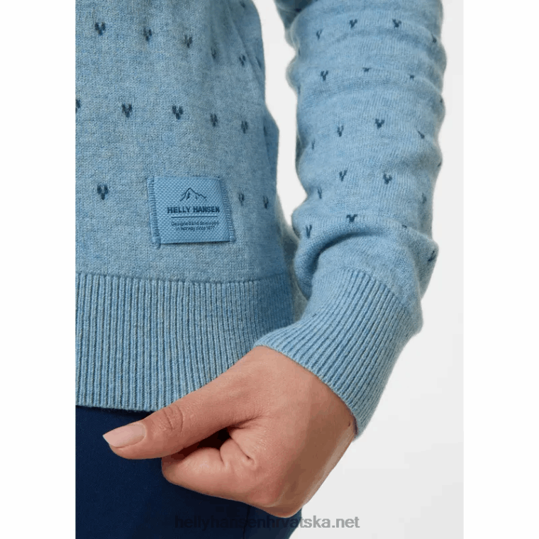 J0HV1922 ženski hytte džemper od merino vune žene Helly-Hansen najtamniji spr