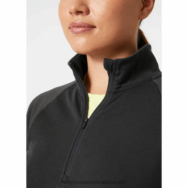 J0HV1928 ženski obalni pulover s poluzatvaračem žene Helly-Hansen azurit