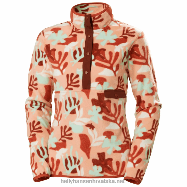 J0HV2217 ženski maridalen pulover od flisa žene Helly-Hansen sivi melang