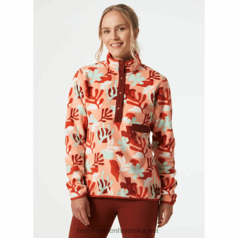 J0HV2217 ženski maridalen pulover od flisa žene Helly-Hansen sivi melang