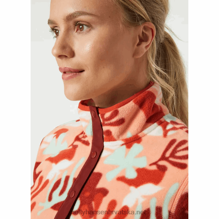 J0HV2217 ženski maridalen pulover od flisa žene Helly-Hansen sivi melang