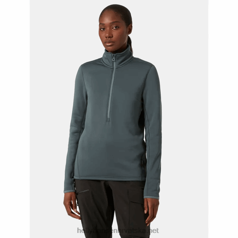 J0HV2250 ženski odin power rastezljivi pulover s poluzatvaračem žene Helly-Hansen ebanovina