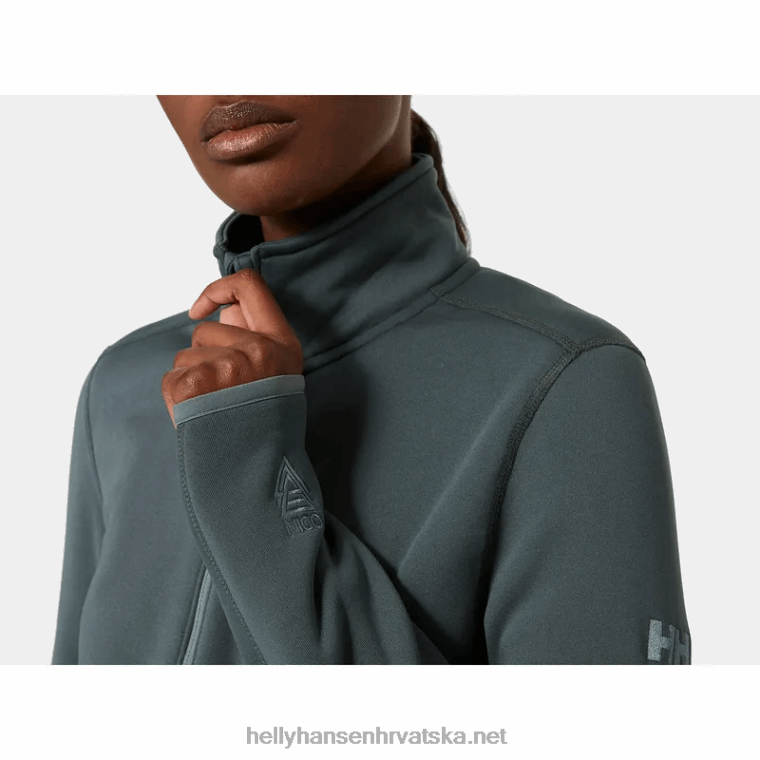 J0HV2250 ženski odin power rastezljivi pulover s poluzatvaračem žene Helly-Hansen ebanovina