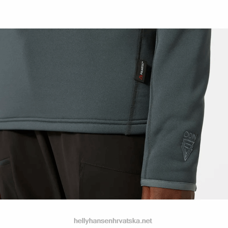 J0HV2250 ženski odin power rastezljivi pulover s poluzatvaračem žene Helly-Hansen ebanovina