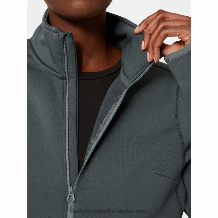 J0HV2250 ženski odin power rastezljivi pulover s poluzatvaračem žene Helly-Hansen ebanovina
